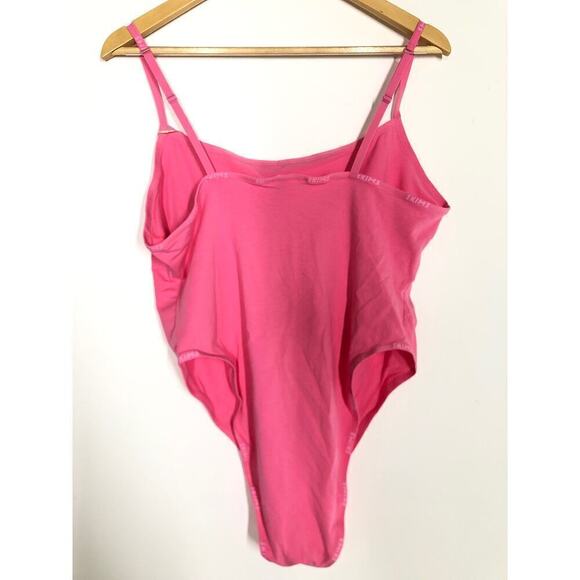 SKIMS Cotton Logo Bodysuit Limited Edition Sugar Pink NWT Size 4X - Picture 7 of 10
